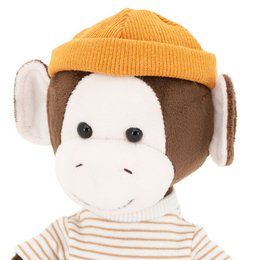 Plush toy, Life -  Charlie the Monkey: Orange Hat (25cm)