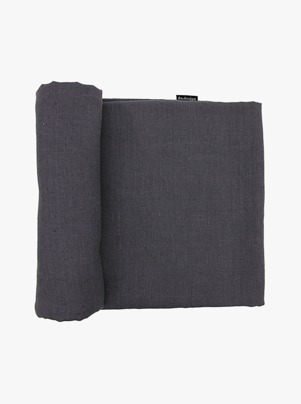 Linnen Tafelkleed Houtskool (330x145 cm)