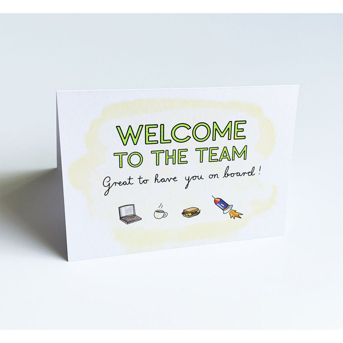 Welkomstkaart - Welkom bij het team - leuk je aan boord te hebben