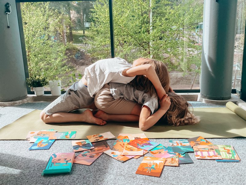 Partner yogakort til børn - julegave