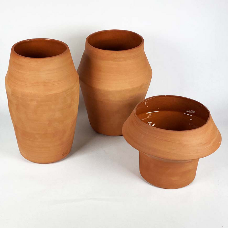 Makua Vase nøgen | Keramik | Plantepotte | Wabi Sabi | Ler | Håndlavet | Hollandsk design