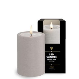  Cream-colored LED candle, 7.5 x 10cm in size, part of the iTRE LED candle collection.