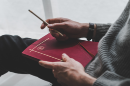 vegan bio-leather notebook - Lilly