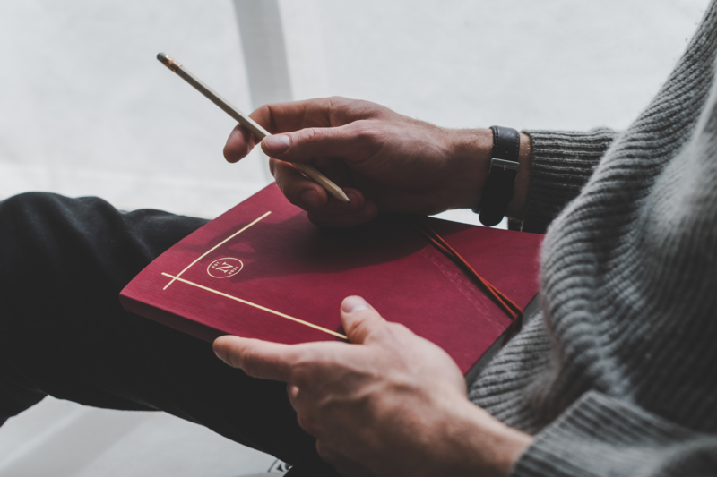 vegan bio-leather notebook - Lilly