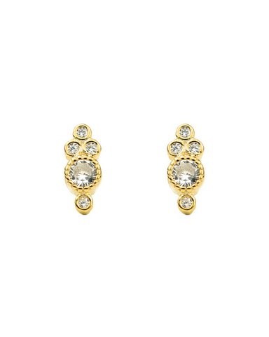 Gem cz earrings