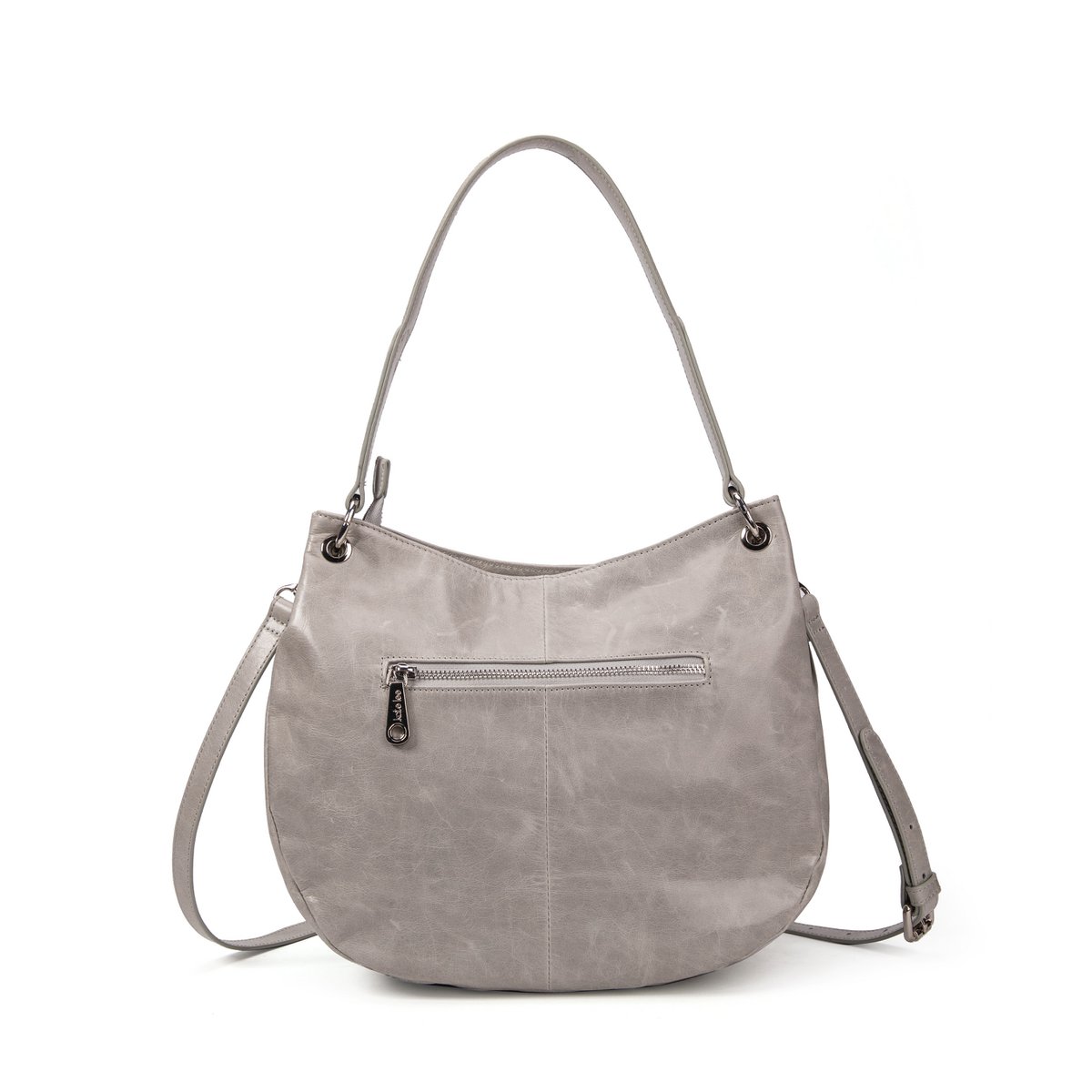 Sack in Cuir Hobo Ully Perle