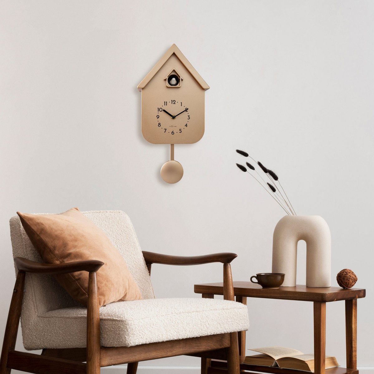 Horloge murale 21,5x41,5x8,5cm - Pendule - Coucou -NeXtime 'Twitter'