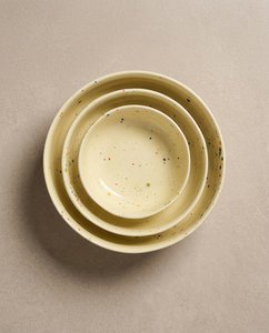 New Party Bowl Trilogy Set 3 pieces Yellow