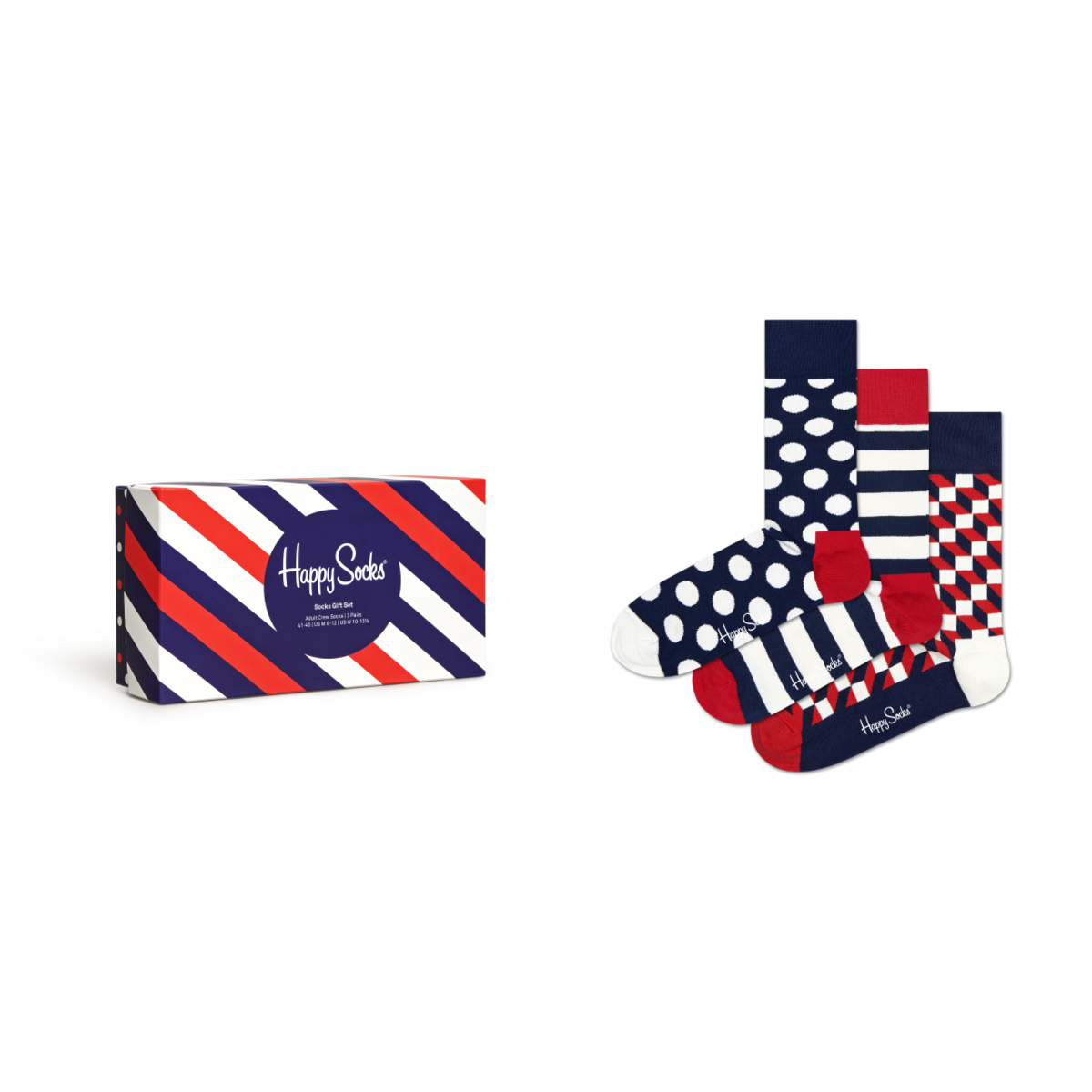 Happy Socks XSTR08-6000 Klassieke Streep Geschenkdoos