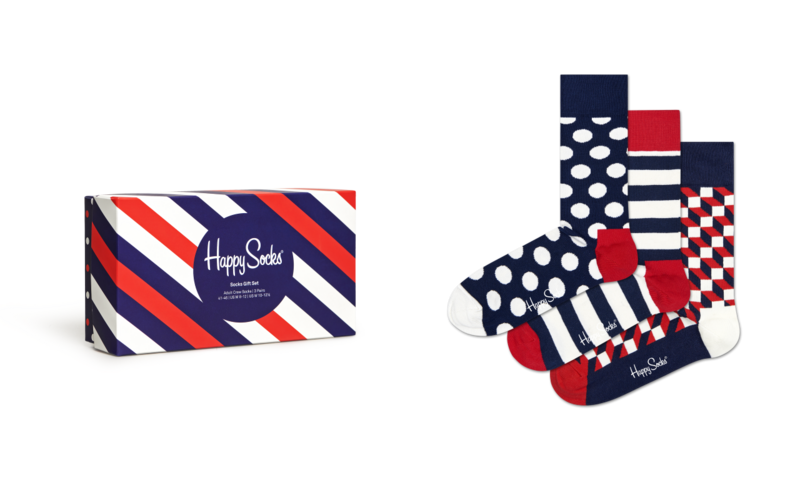Happy Socks XSTR08-6000 Classic Stripe gaveæske