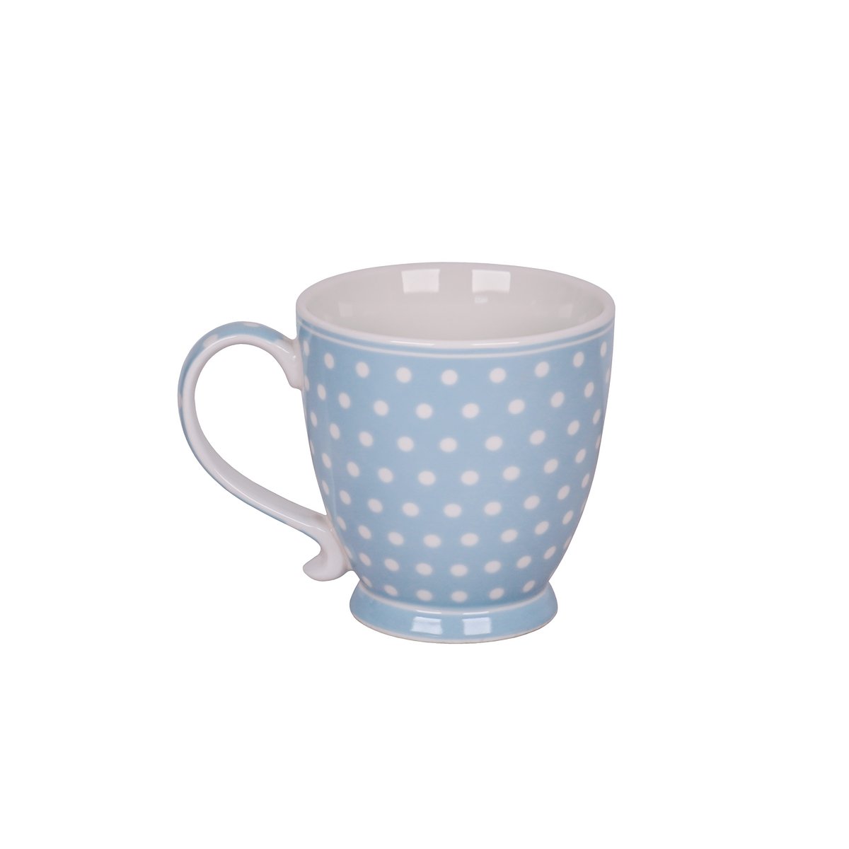 Mug porcelaine Pois bleu pastel 430 ml Isabelle Rose
