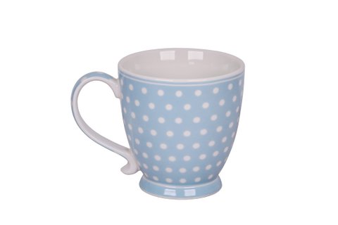 Porcelain mug Polka dot pastel blue 430 ml Isabelle Rose