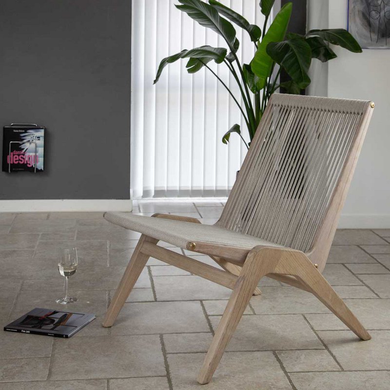 X-Chair Hvid Eg / Beige