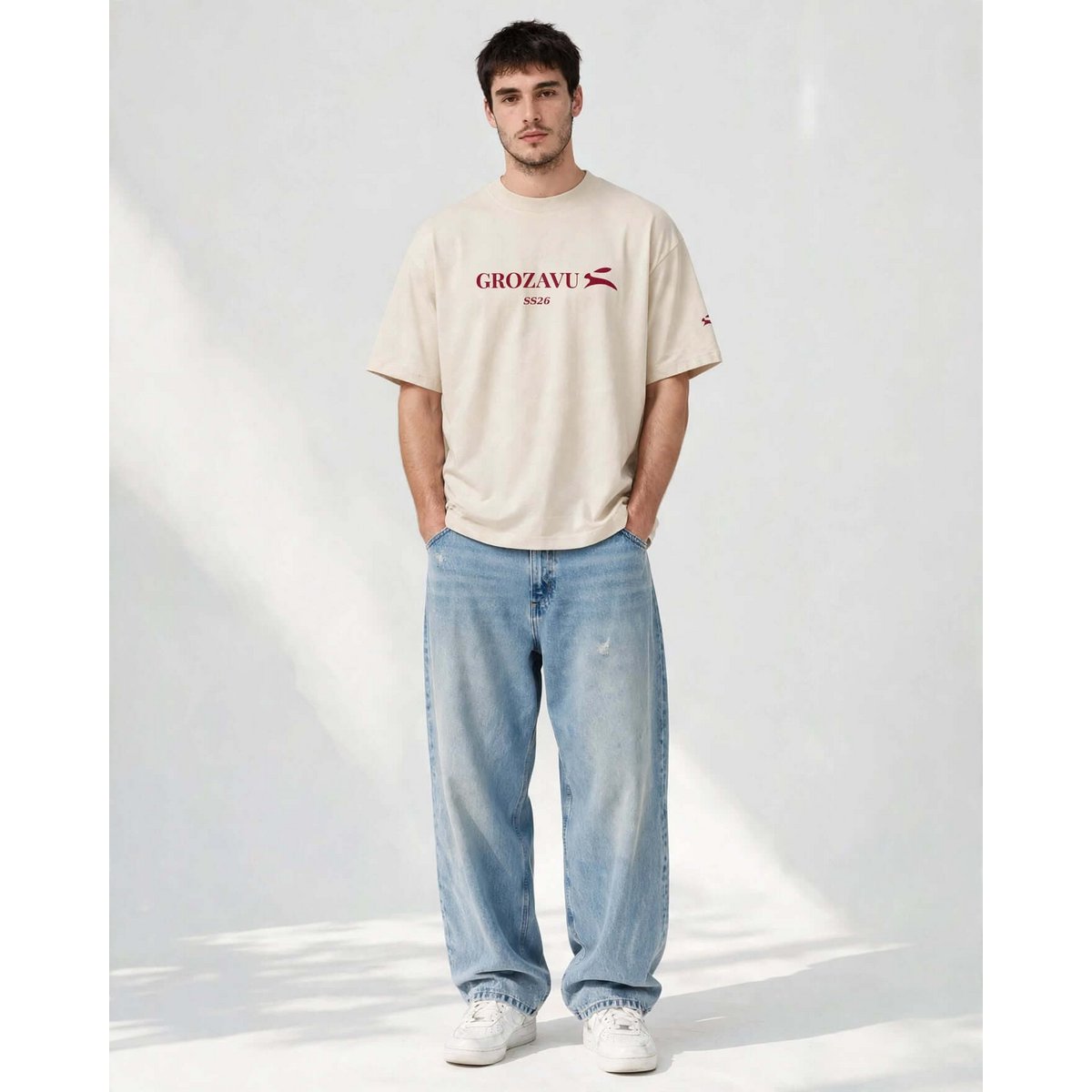 Übergroßes, schweres T-Shirt – 237 g/m²