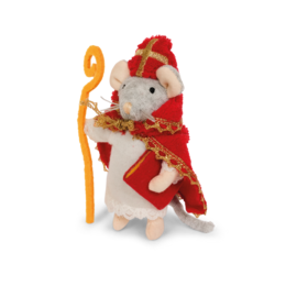 Przytulanka Myszka Sinterklaas (12 cm) - Domek Myszki