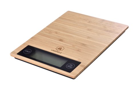 LAGUIOLE BALANCE ELECTRONIC SCALE BAMBOO 1G-5KG