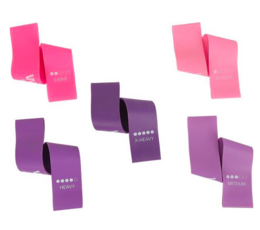 Wow fasce di resistenza color pesca - Rosa