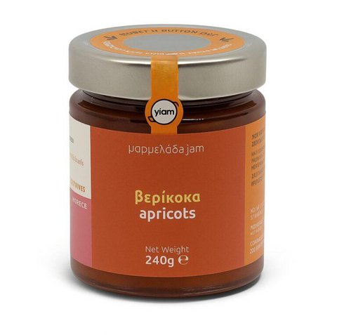 YIAM Handgemaakte Abrikozenjam, 240 g, zonder toegevoegde suiker