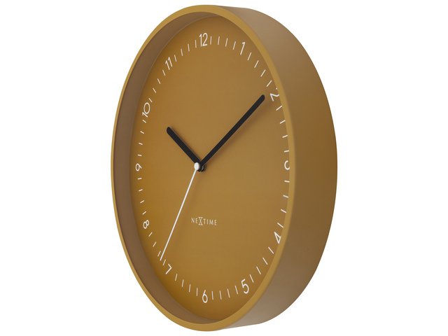 Zegar ścienny NeXtime Berlin 30 cm żółty