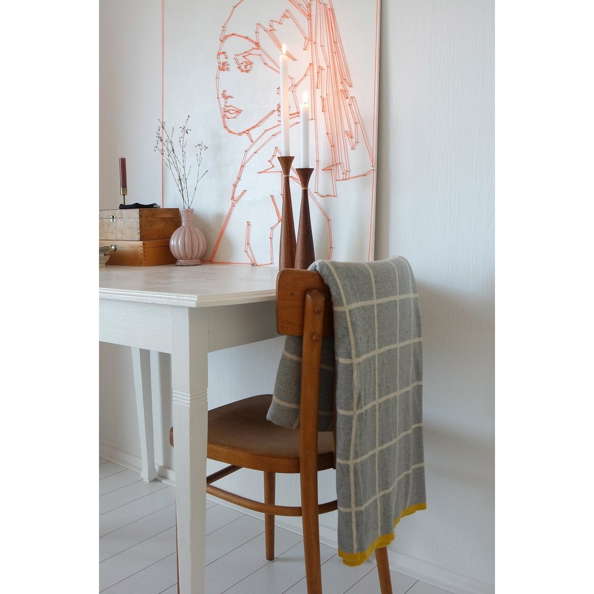 Todden Grey Jacquard-Überwurf – weiche gebürstete Baumwolle