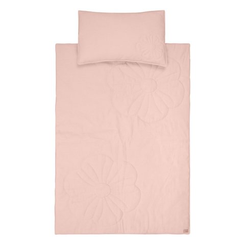 Bettwäsche-Set Bloom aus Leinen "Hellrosa" Große Größe