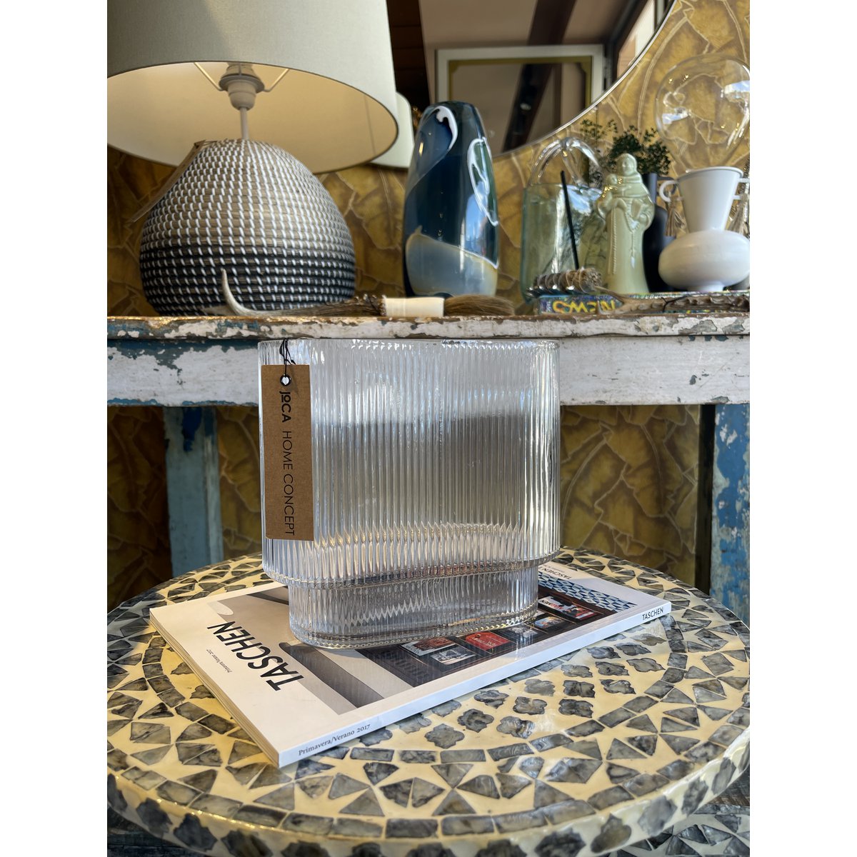 MIST SERIES OVAL CLEAR VASE