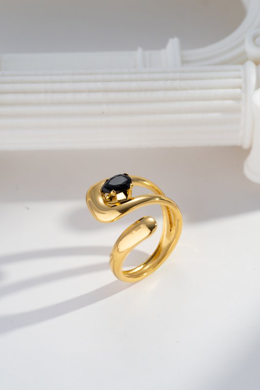 Adjustable Women Golden Woman Black Purlette Elegant Trendy
