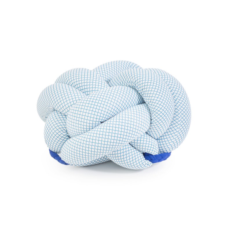 Cuscino Knotty Knot Large Knot - Nido d'ape blu