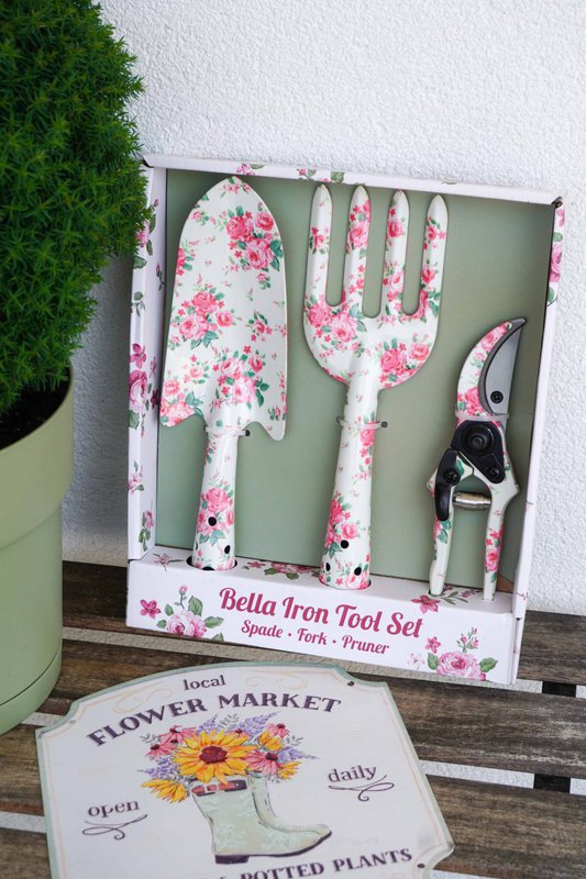 Bella Garden Tool Juego de 3 piezas Isabelle Rose