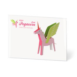 Pink Pegacorn Postcard