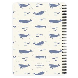 Notesblok Ocean mønster A5