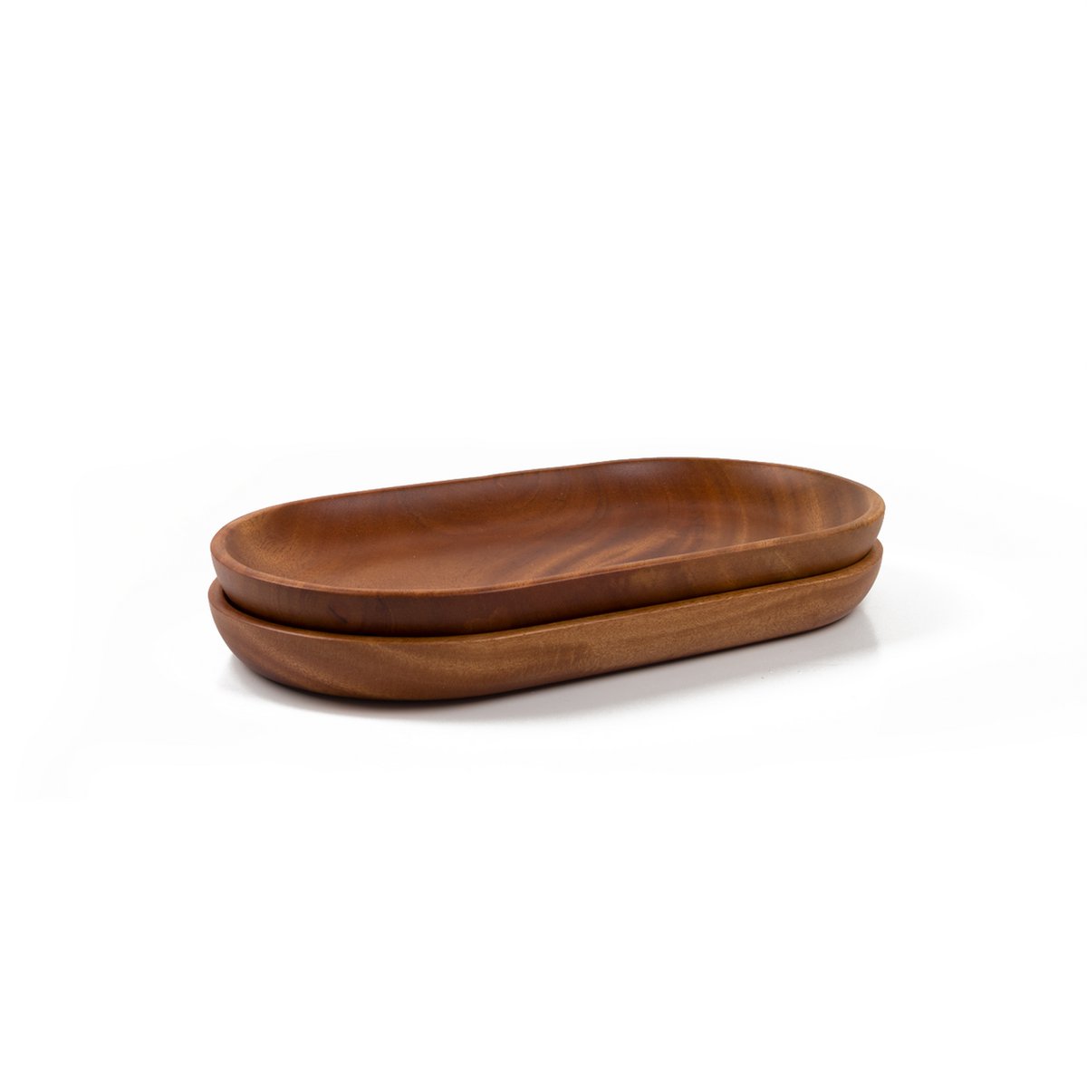 Handmade Tableware - Oval Tray 24x13 cm - Eco-friendly - Khaya Wood