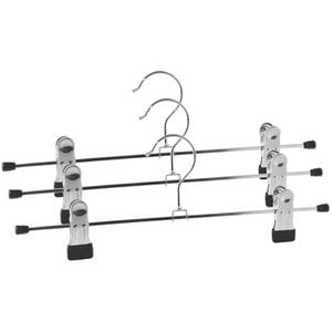 Broekhanger metaal met clips 3 pc's