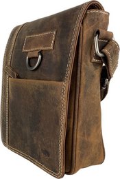 Cognac -colorowana skórzana torba na ramię z Arrigo - wszechstronna torba crossbody