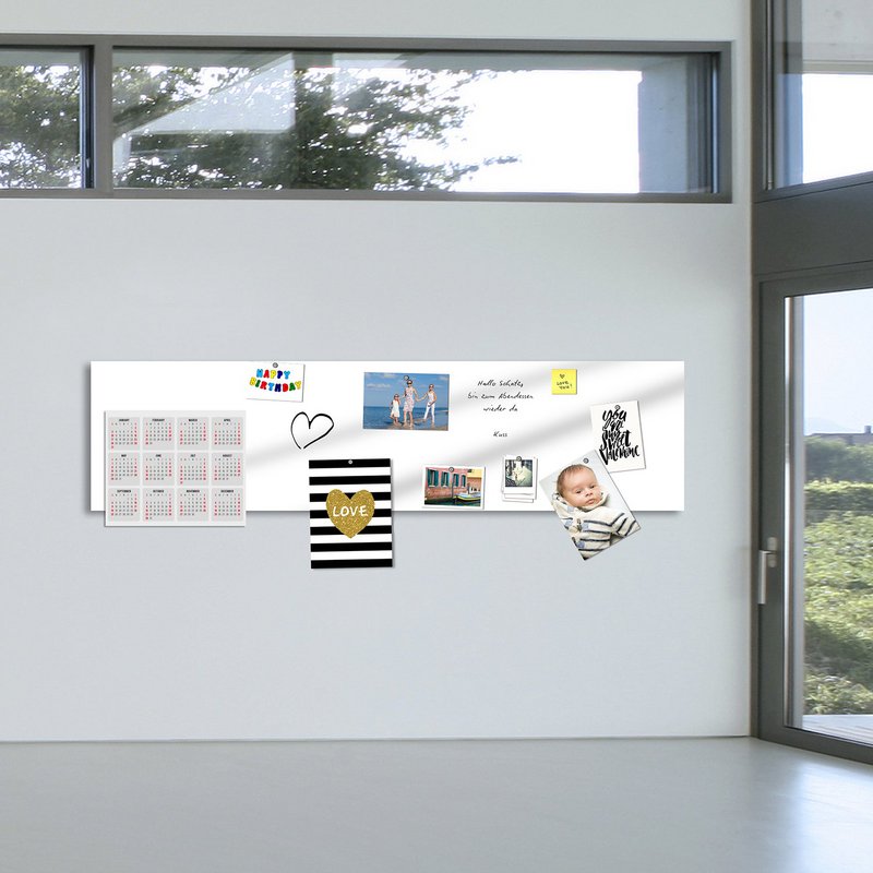 Magnetic marker board - 200x50cm