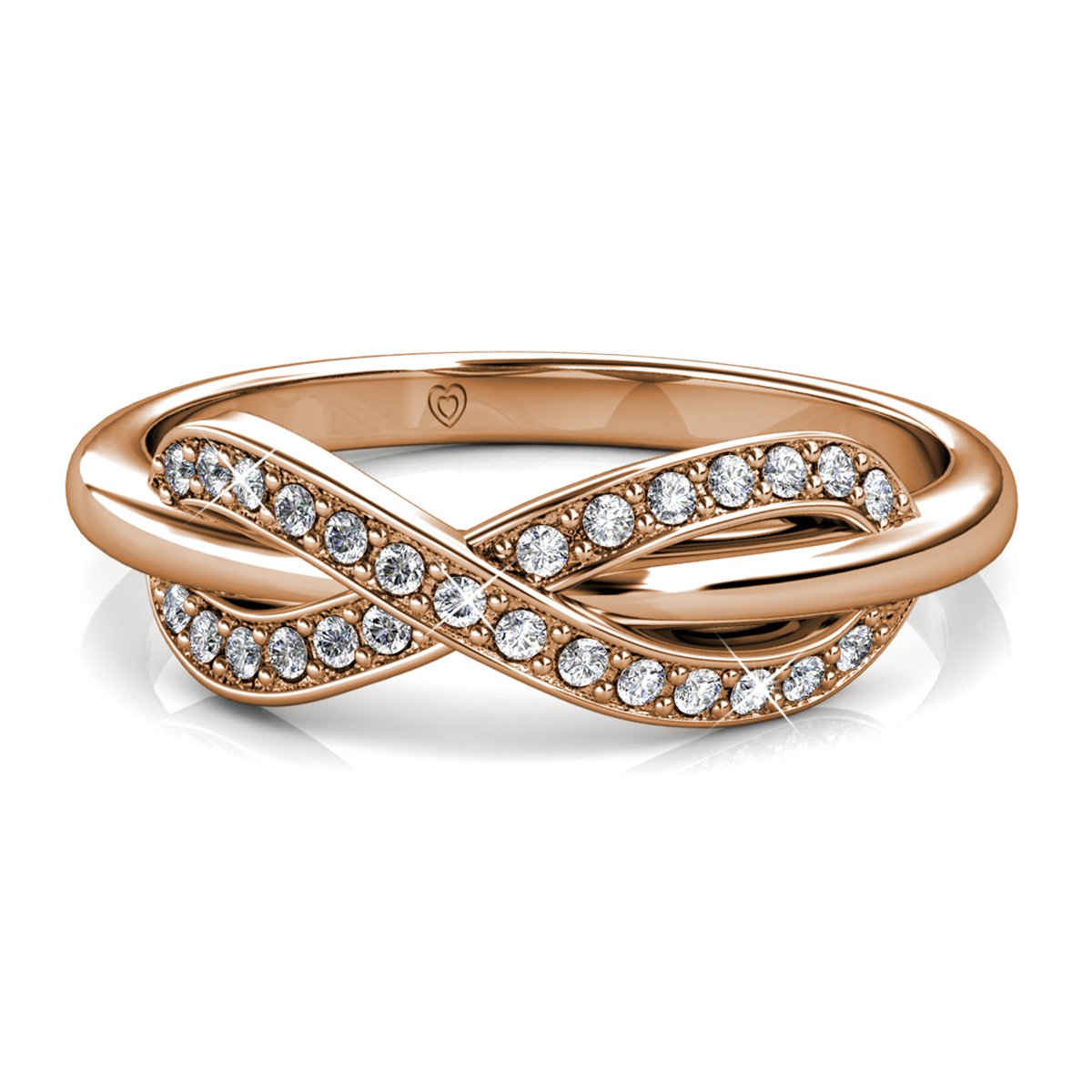 Trist Ring - Rose Gold and Crystal
