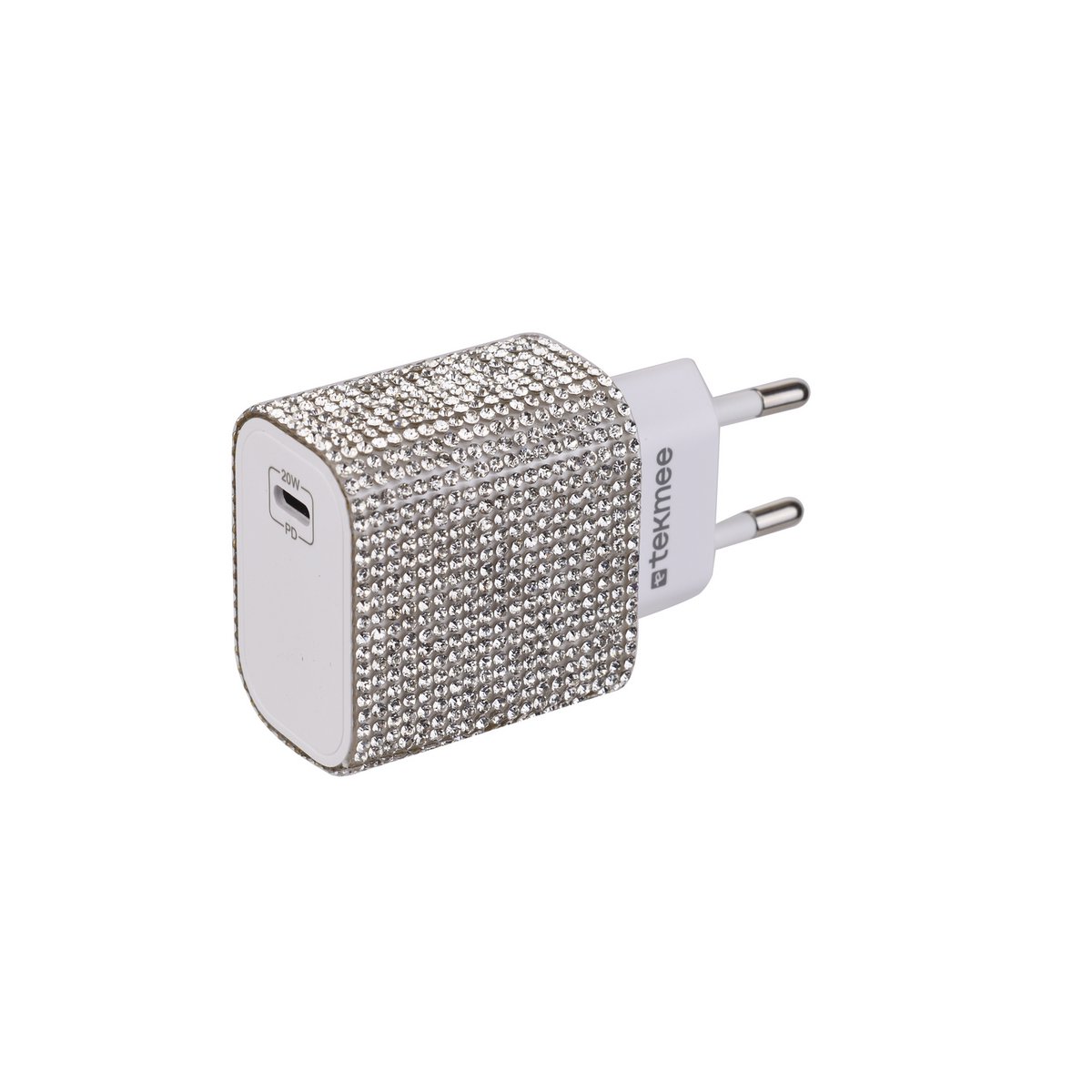 Silber -Strass -Ladegerät - 20W, schnelle Last
