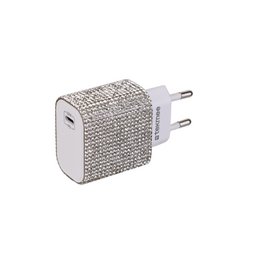Silber -Strass -Ladegerät - 20W, schnelle Last