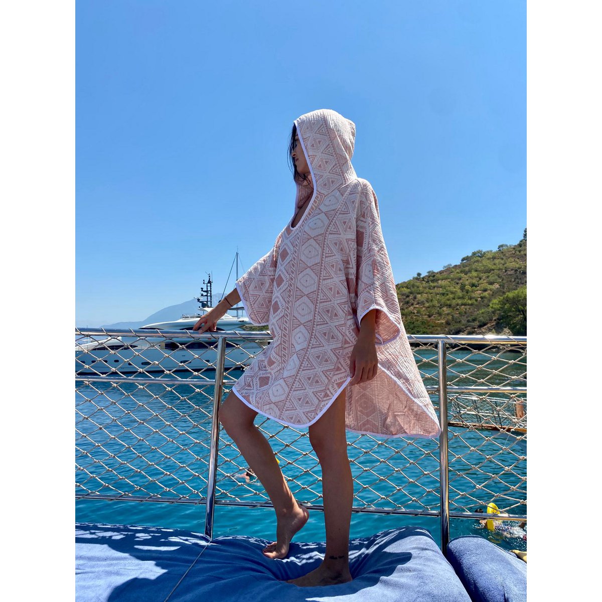 Bomuldsgaze Beach Poncho