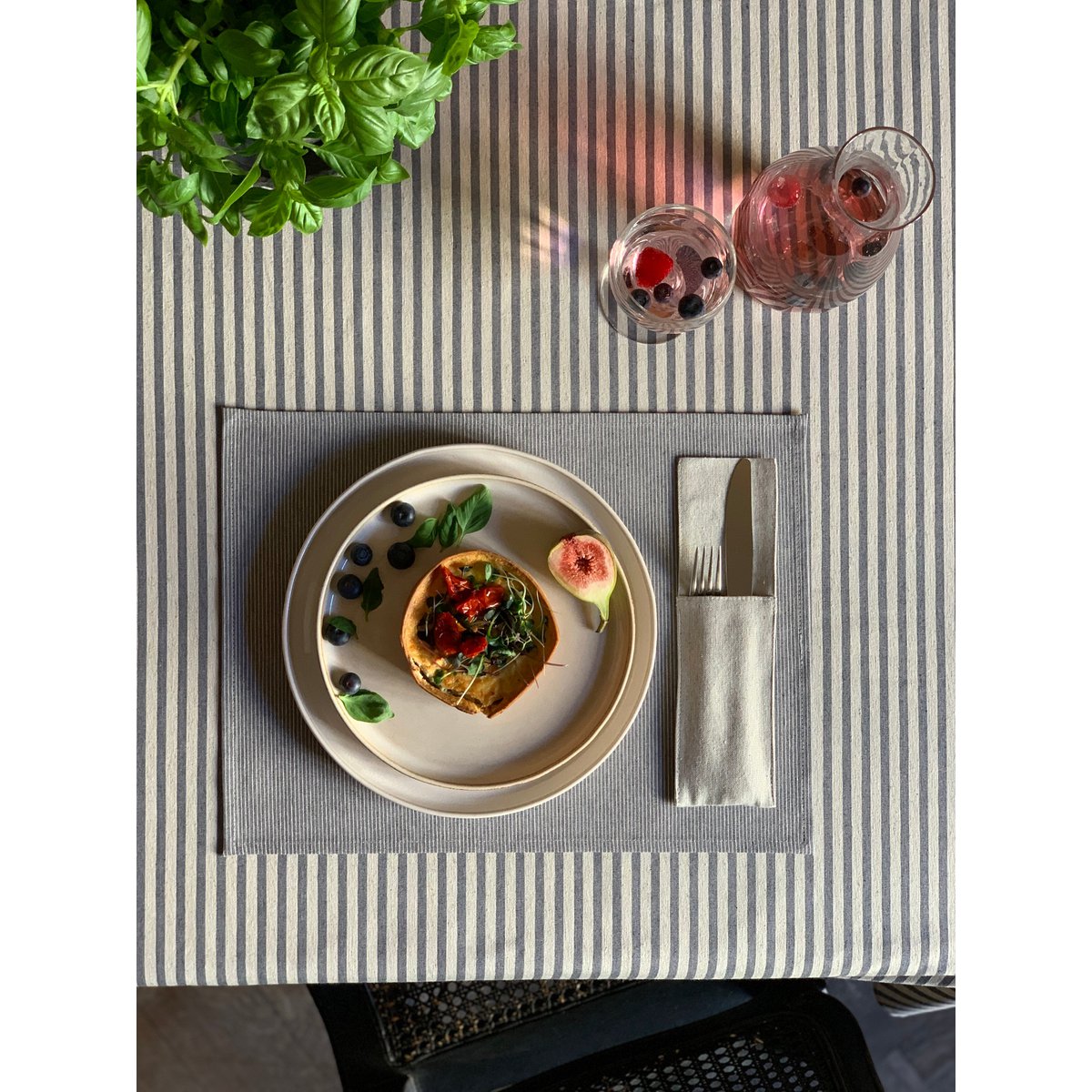 Tischset 30x43cm, recycelte Baumwolle, bedruckt | Nord 2