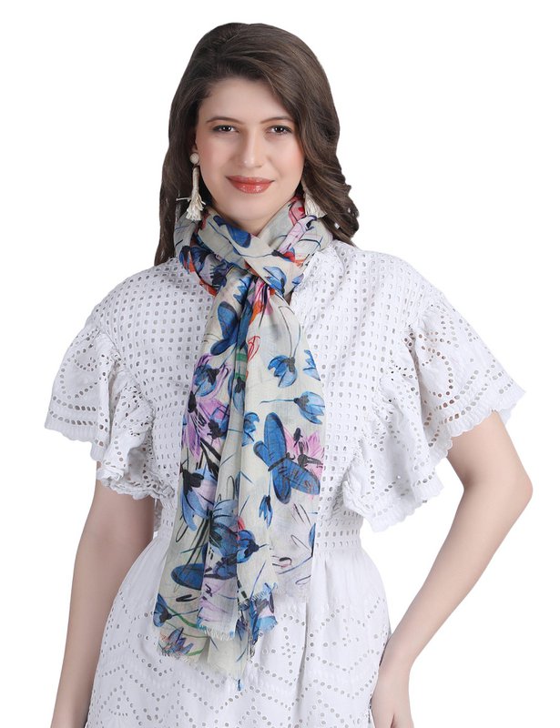 Silk scarf ladies jump
