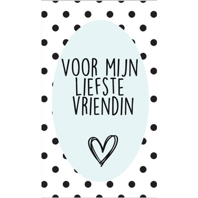 Kleine Dankeskarte mit dem Text '' Für meinen liebsten Freund '' Minze markiert 5 von 8,5.