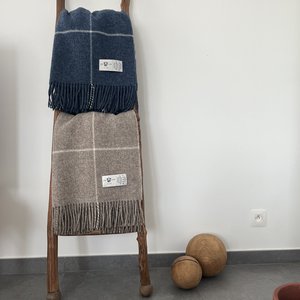Square Plaids - 100% Virgin NZ Wool - Extra Soft