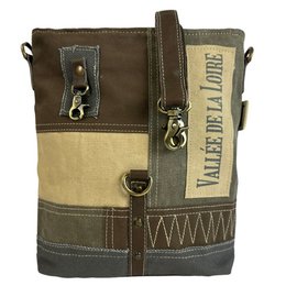 Sunsa vintage schoudertas. Canvas schoudertas, damestas