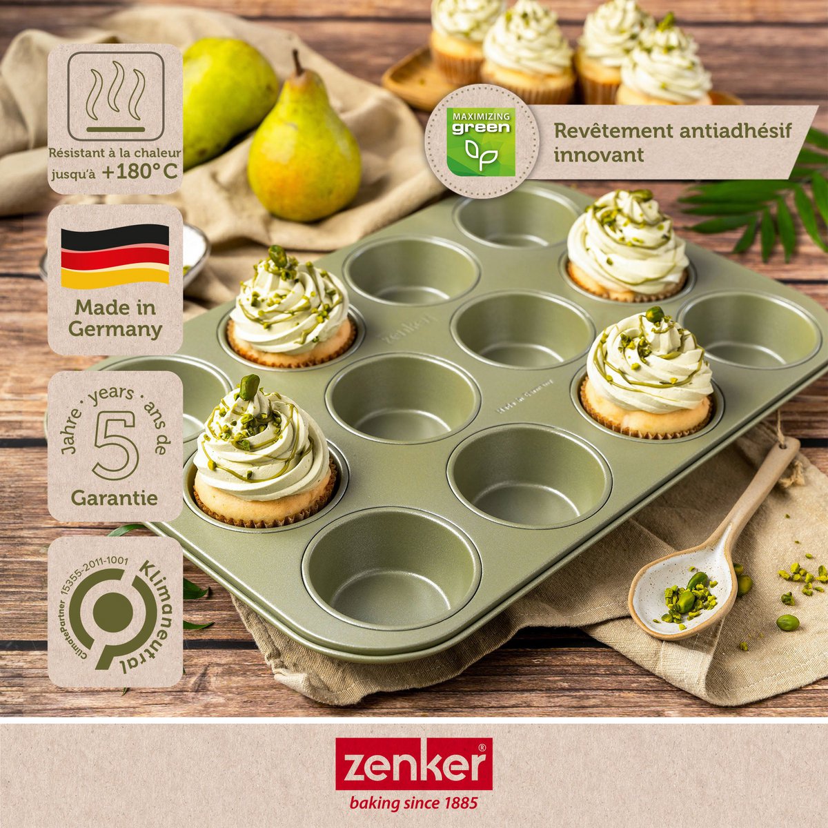 Zenker Green Vision Muffinpan met 12 holtes