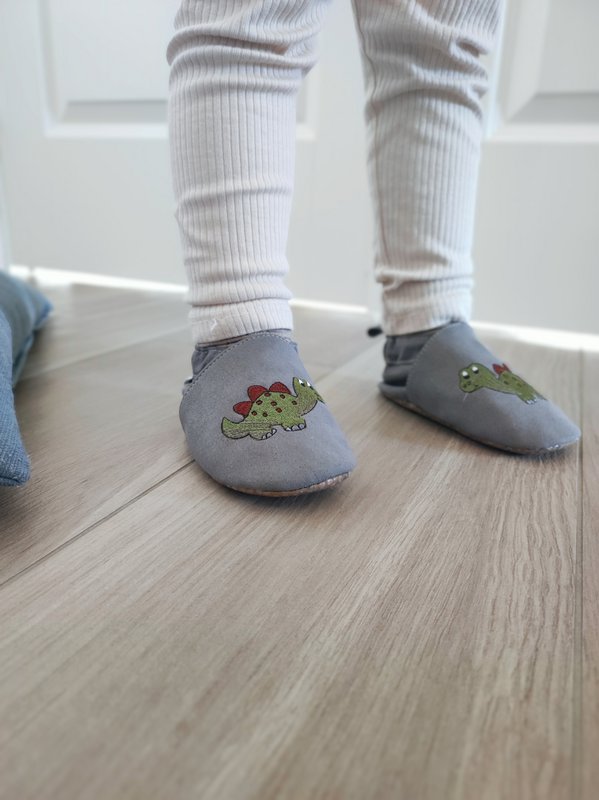 Børnesko RecyStep Dino grå