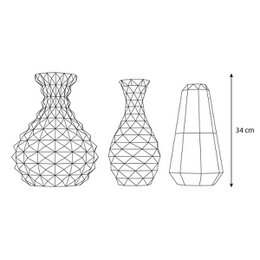 DIY Vaser – 3 styk – forskellige farver