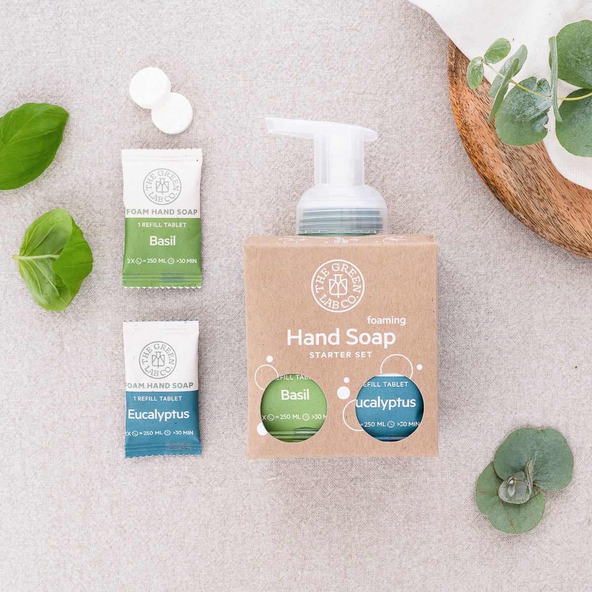 Basic Starter Set Hand Soap Tablets – Eucalyptus & Basil