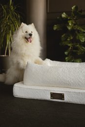 "Nero Boucle" Lair for en hund og en kat fra det fluffy hvalpemærke, 3 farver, boucle -materiale, håndlavet!