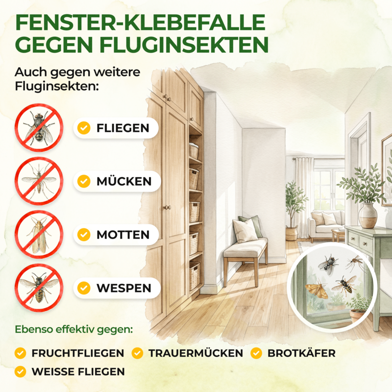 Vinduesfælde for flyvende insekter